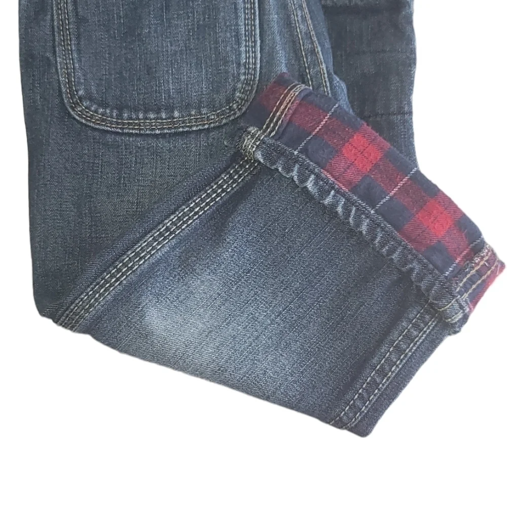 Baby Gap Denim Jeans with Flannel Cuffs